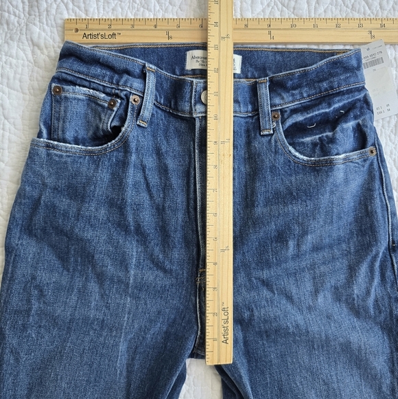 Abercrombie & Fitch The 70s Vintage Flare Ultra High Rise Blue Jeans 26 Regular - Picture 15 of 16